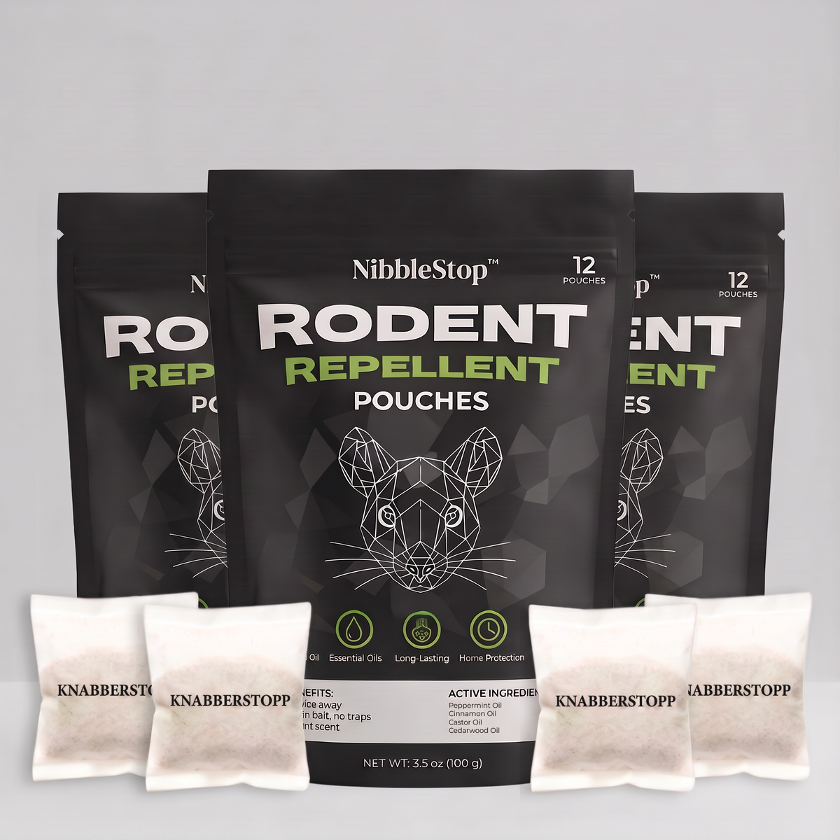 NibbleStop™ 3 pack, 36 pouches