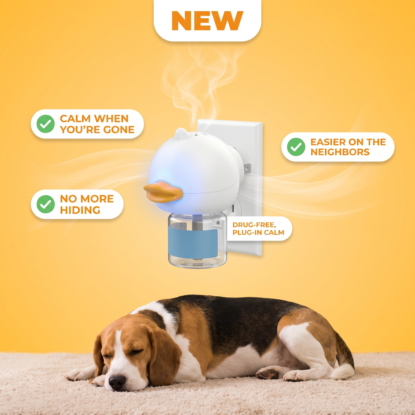CalmPaw™ Diffuser. Quiet Hours Alone, Drug-Free