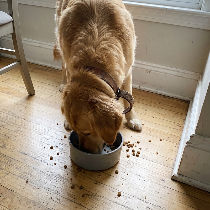 He eats. Like always.