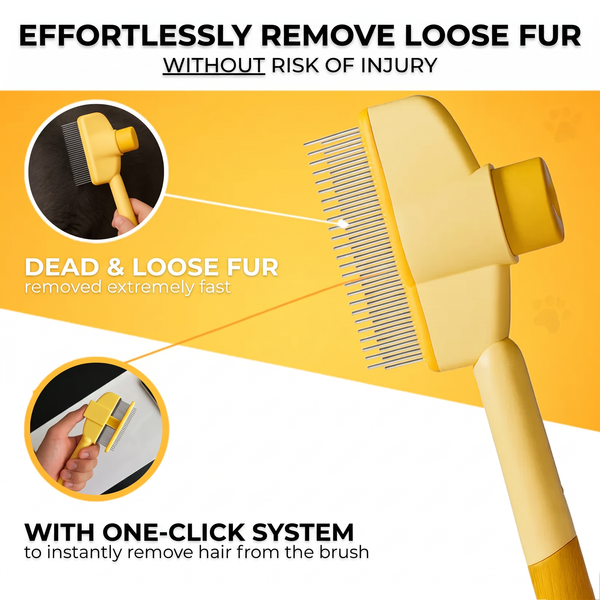 FurFlash™ Cat Deshedding Brush: Catch the Fur, Skip the Fight