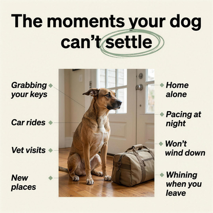 The moments your dog cannot settle - situations