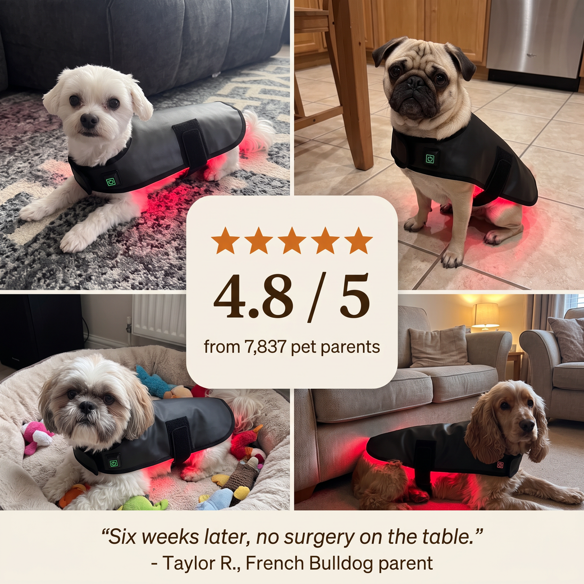 RedPaw Therapy™ Red Light Vest: Vet-Grade Comfort Without the Vet Bill