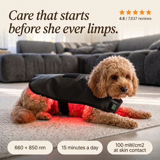 RedPaw Therapy™ Red Light Vest: Vet-Grade Comfort Without the Vet Bill
