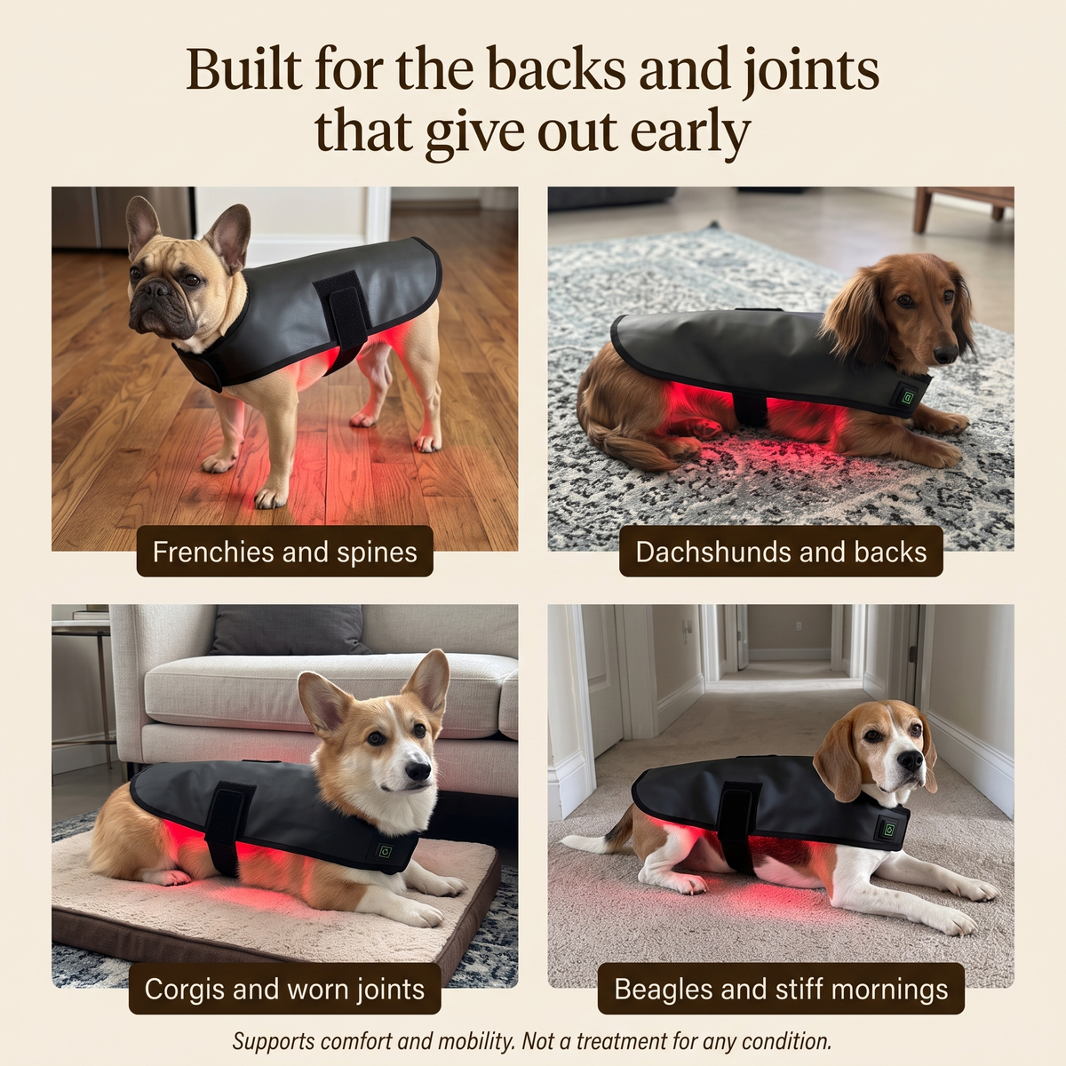 RedPaw Therapy™ Red Light Vest: Vet-Grade Comfort Without the Vet Bill