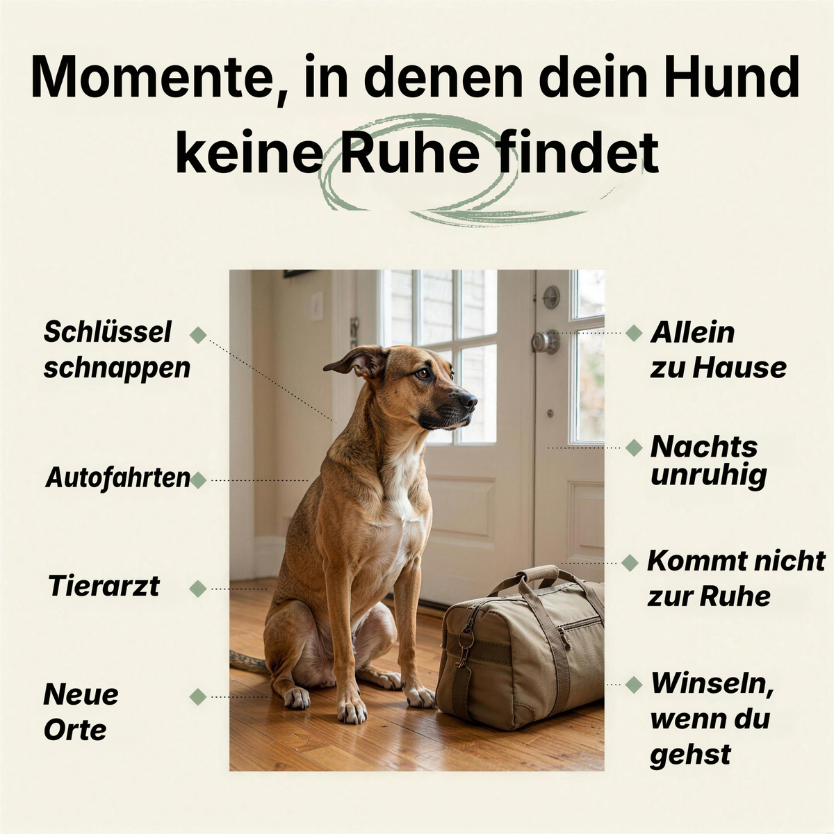 Die Momente, in denen dein Hund nicht zur Ruhe kommt: Situationen
