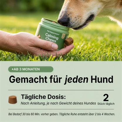 Für jeden Hund gemacht: die Dosierung