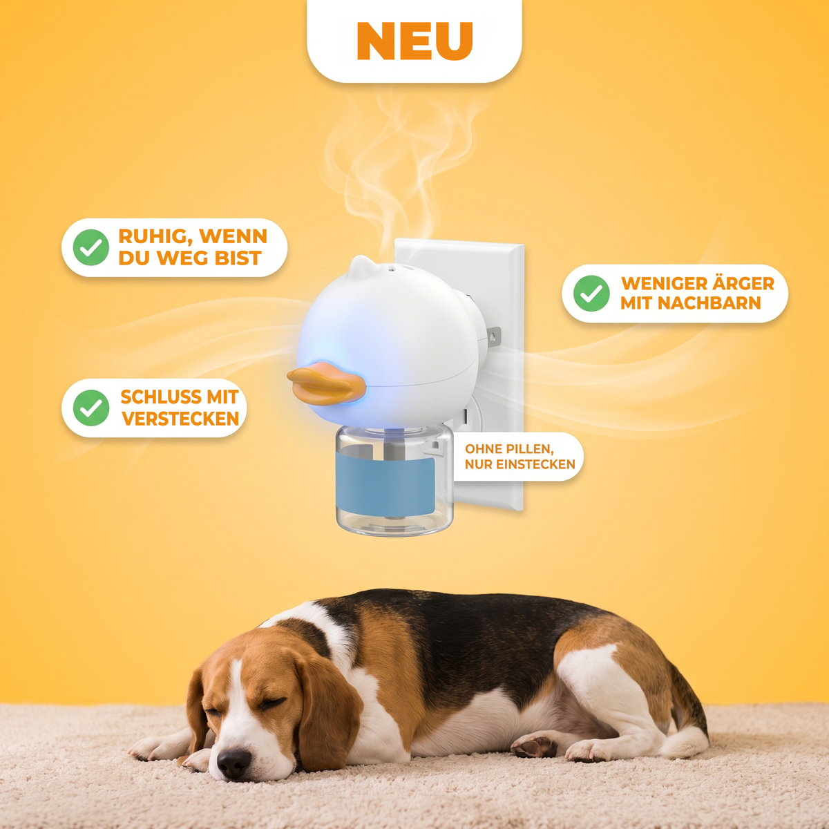 CalmPaw™ Diffuser: Ruhige Stunden allein, ohne Medikamente