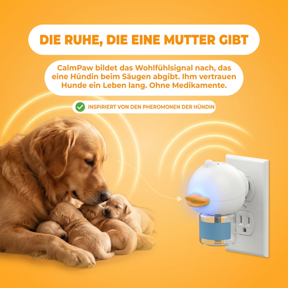 Die Ruhe, die eine Mutter gibt: CalmPaw ahmt das beruhigende Signal nach, das eine Hundemutter beim Säugen abgibt, ohne Medikamente