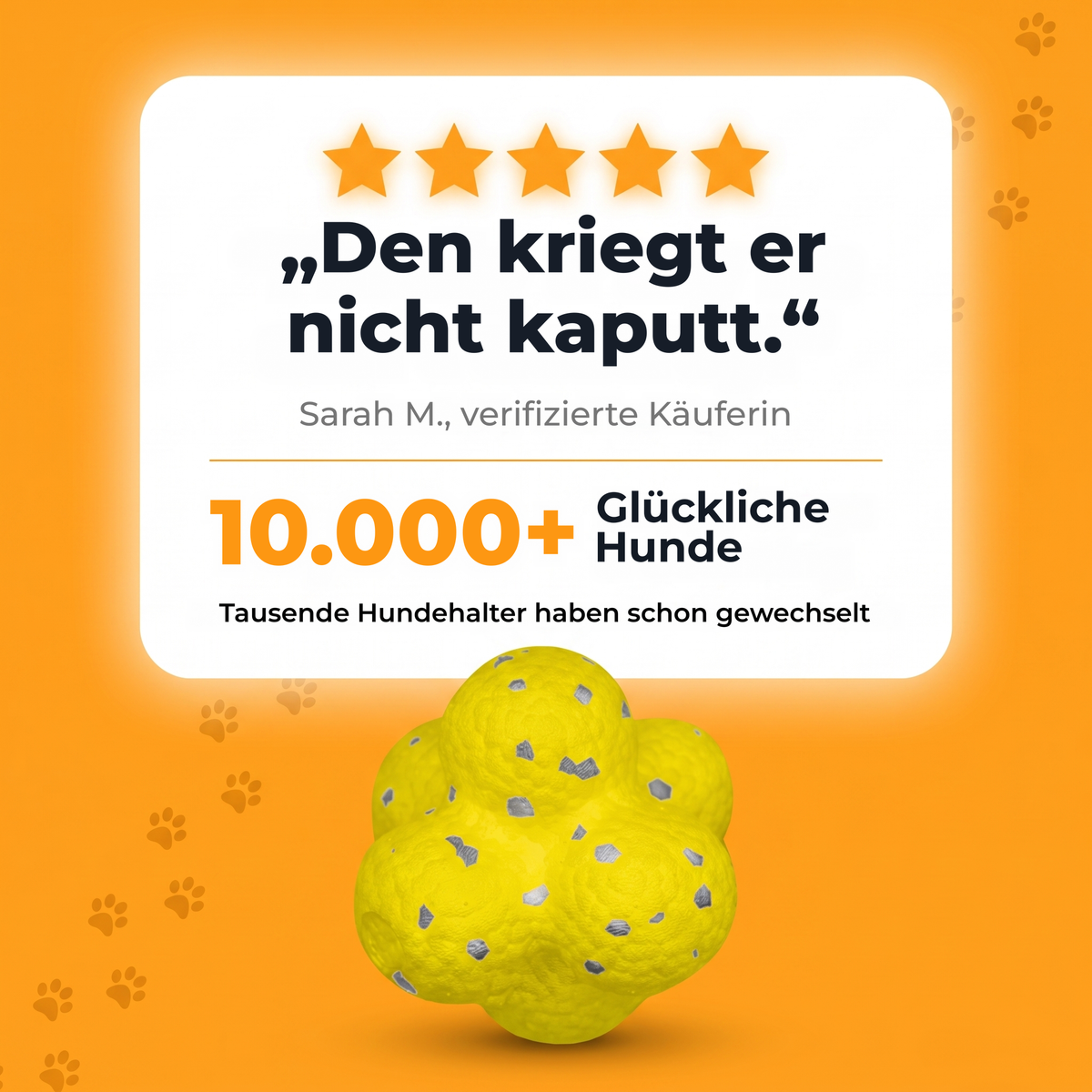 ChewMagic™ Kauball: Springt wild, hält kräftige Kauer aus