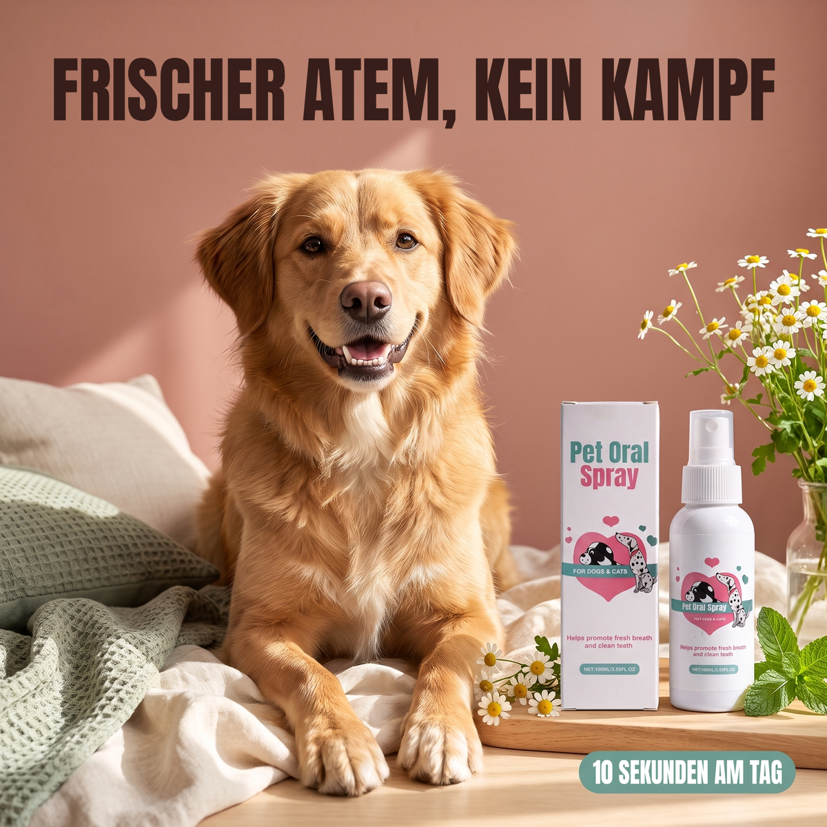 FreshBites™ Zahnspray: Saubere Zähne ohne Kampf mit der Zahnbürste