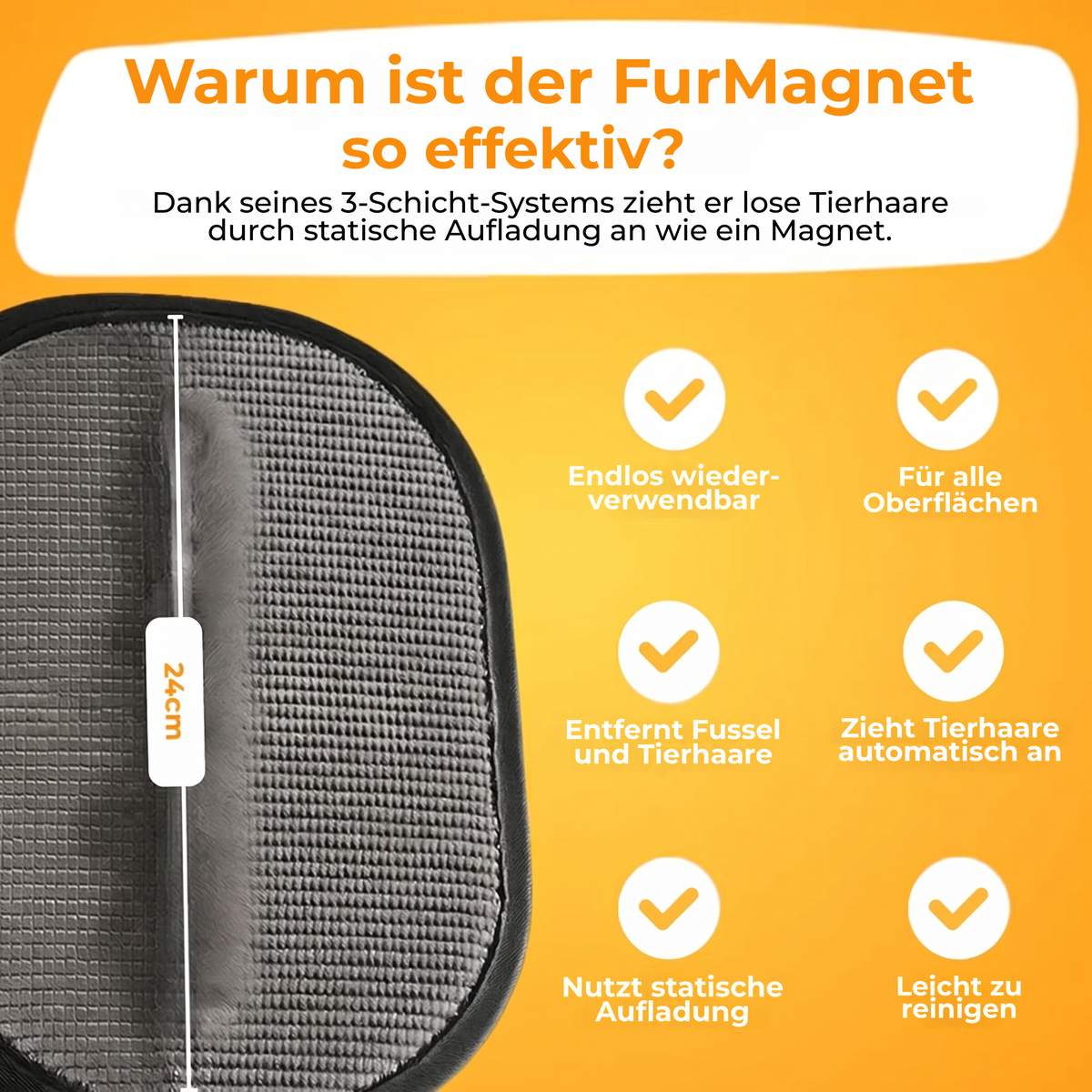 FurMagnet™ Tierhaarentferner für Hundehaare