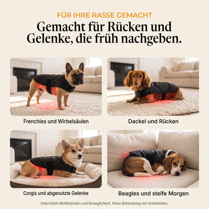 Französische Bulldogge, Dackel, Corgi und Beagle mit dem RedPaw Wrap
