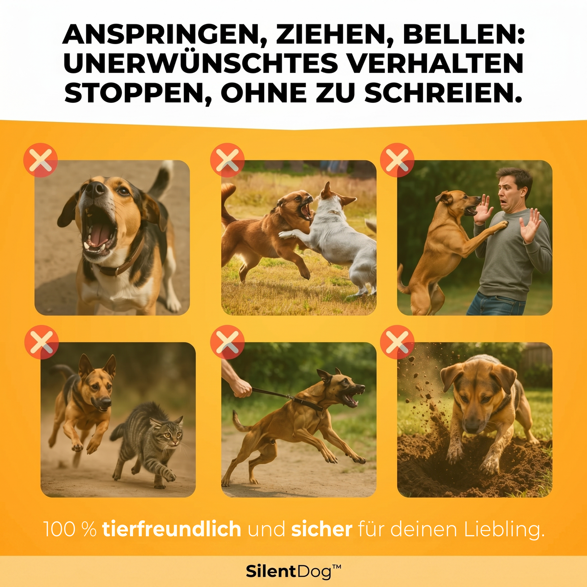 SilentDog™ Ultraschall-Trainingshilfe